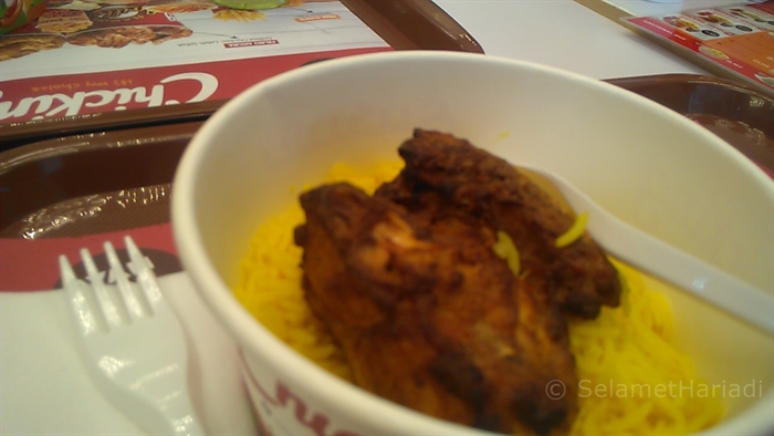 Nasi Briyani dan Grilled Chicken Chicking Indonesia (dok. pribadi)
