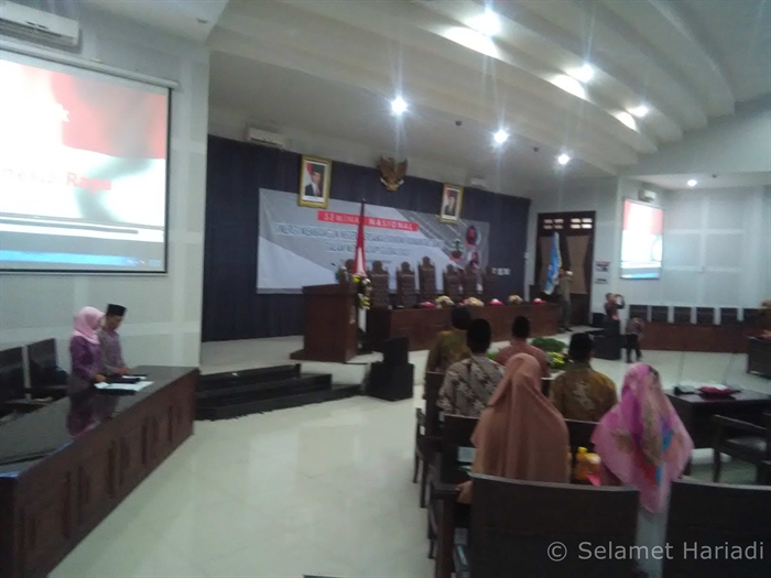 Seminar Nasional, rangkaian Pasar Raya Baznas kota Malang (dok. pribadi)