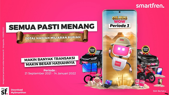 Rejeki Tidak akan Tertukar Smartfren Rejeki WOW Treasure Hunt Periode Ketiga selamethariadi.com